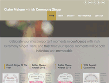 Tablet Screenshot of clairemalone.ie